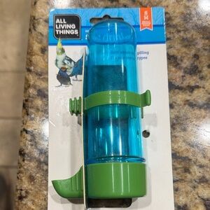 Blue and Green Bird Waterer